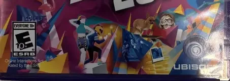 Just Dance 2016, the ESRB box on its front