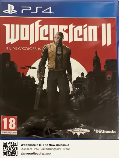 Wolfenstein II: The New Colossus PlayStation 4, United Kingdom box front