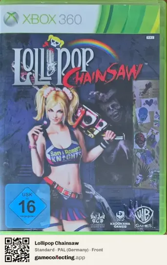 Lollipop Chainsaw Xbox 360, Germany box front