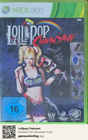Lollipop Chainsaw Xbox 360, Germany box front