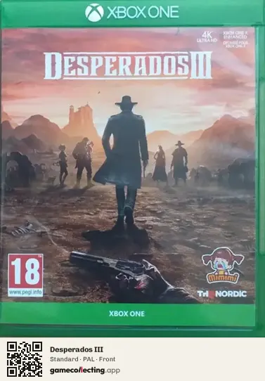 Desperados III Xbox One, PAL box front