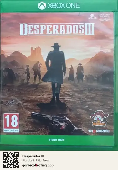 Desperados III Xbox One, PAL box front