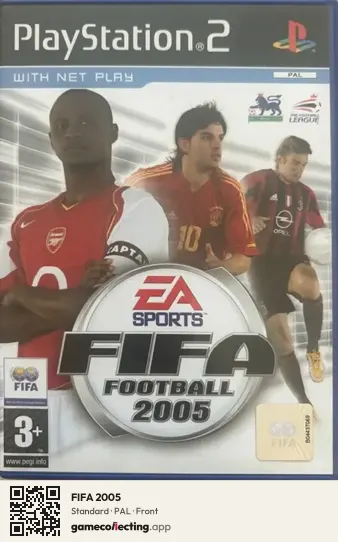FIFA 2005 PlayStation 2, PAL box front