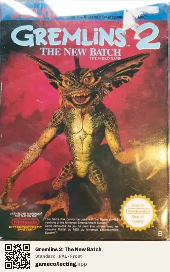 Gremlins 2: The New Batch Nintendo Entertainment System, PAL box front