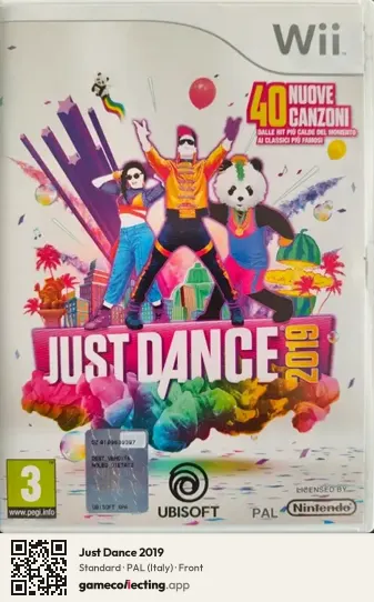 Just Dance 2019 Nintendo Wii, Italy box front