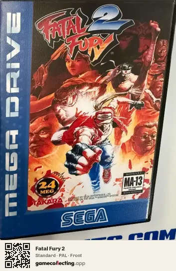 Fatal Fury 2 Sega Mega Drive / Genesis, PAL box front
