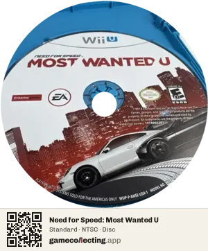 Need for Speed: Most Wanted U Nintendo Wii U, NTSC disc