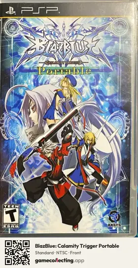 BlazBlue: Calamity Trigger Portable PlayStation Portable, NTSC box front
