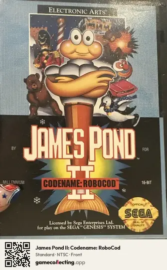 James Pond II: Codename: RoboCod Sega Mega Drive / Genesis, NTSC box front