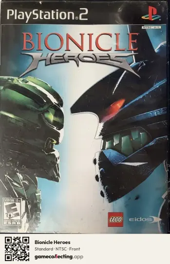 Bionicle Heroes PlayStation 2, NTSC box front