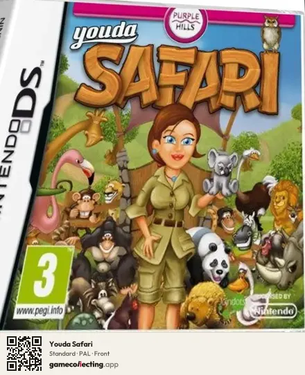 Youda Safari Nintendo DS, PAL box front