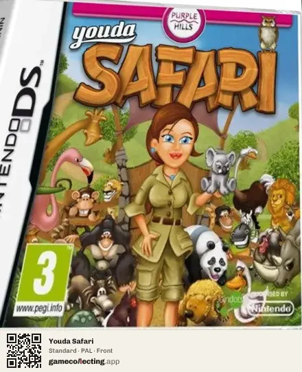 Youda Safari Nintendo DS, PAL box front