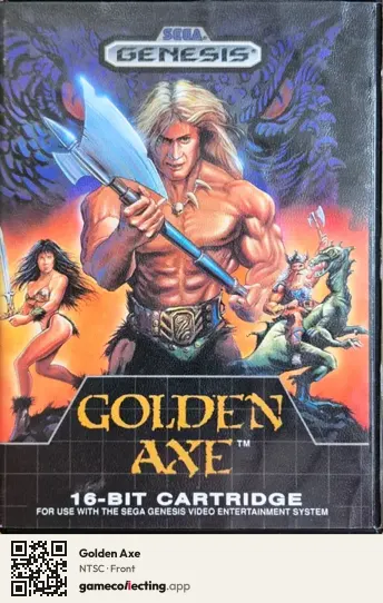 Golden Axe Sega Mega Drive / Genesis, NTSC box front