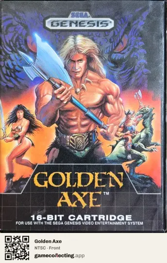 Golden Axe Sega Mega Drive / Genesis, NTSC box front