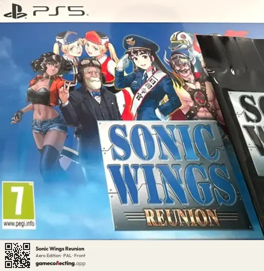 Sonic Wings Reunion PlayStation 5, PAL box front