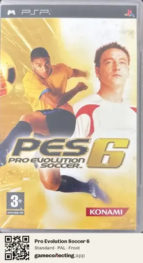 Pro Evolution Soccer 6 PlayStation Portable, PAL box front