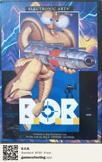 B.O.B. Sega Mega Drive / Genesis, NTSC box front