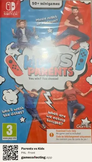 Parents vs Kids Nintendo Switch, PAL box front