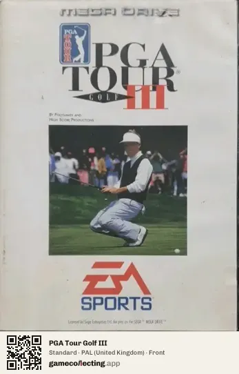PGA Tour Golf III Sega Mega Drive / Genesis, United Kingdom box front