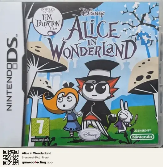 Alice in Wonderland Nintendo DS, PAL box front