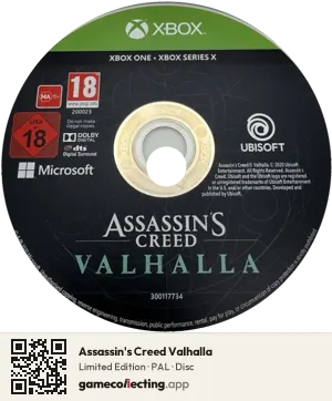 Assassin's Creed Valhalla Xbox One, PAL disc