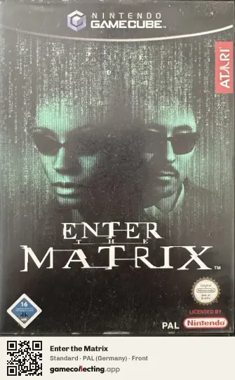 Enter the Matrix Nintendo GameCube, Germany box front