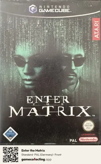 Enter the Matrix Nintendo GameCube, Germany box front