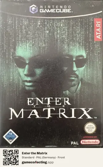 Enter the Matrix Nintendo GameCube, Germany box front