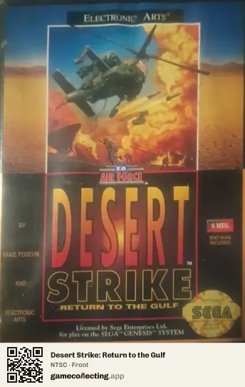 Desert Strike: Return to the Gulf Sega Mega Drive / Genesis, NTSC box front