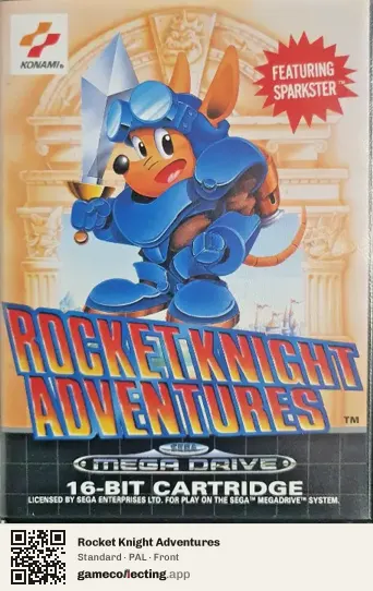 Rocket Knight Adventures Sega Mega Drive / Genesis, PAL box front