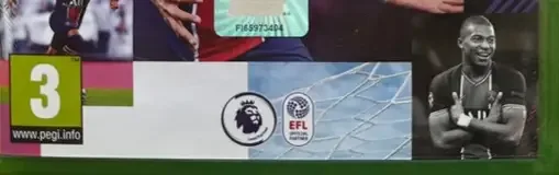 FIFA 21, the USK square on its front