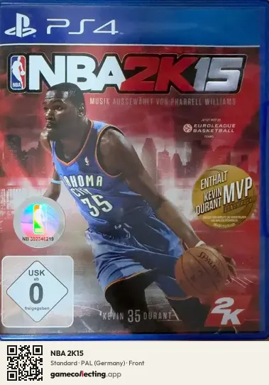NBA 2K15 PlayStation 4, Germany box front