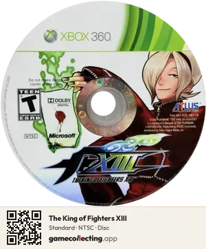 The King of Fighters XIII Xbox 360, NTSC disc