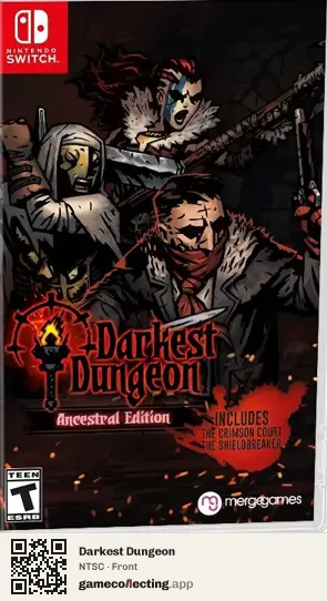Darkest Dungeon Nintendo Switch, NTSC box front