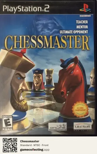Chessmaster PlayStation 2, NTSC box front