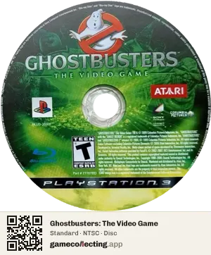Ghostbusters: The Video Game PlayStation 3, NTSC disc