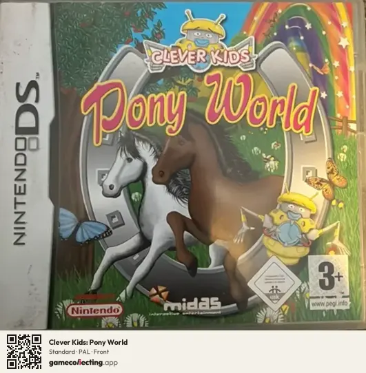 Clever Kids: Pony World Nintendo DS, PAL box front