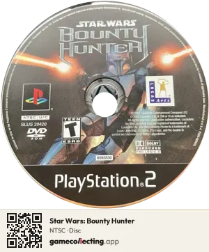 Star Wars: Bounty Hunter PlayStation 2, NTSC disc
