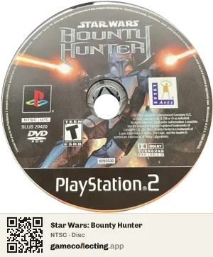 Star Wars: Bounty Hunter PlayStation 2, NTSC disc