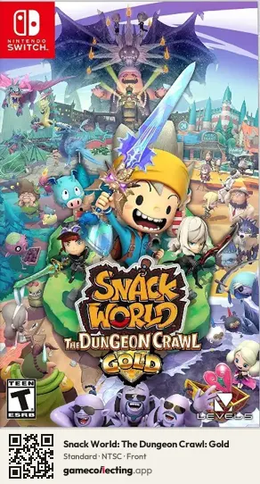 Snack World: The Dungeon Crawl: Gold Nintendo Switch, NTSC box front