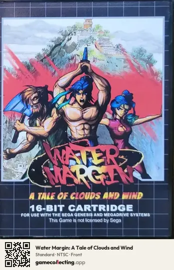 Water Margin: A Tale of Clouds and Wind Sega Mega Drive / Genesis, NTSC box front