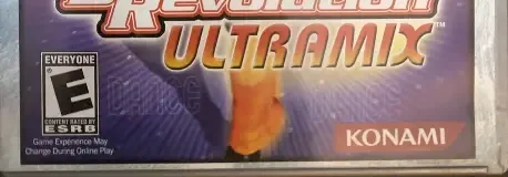 Dance Dance Revolution Ultramix, the ESRB box on its front