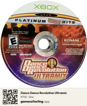 Dance Dance Revolution Ultramix Xbox, NTSC disc