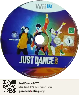 Just Dance 2017 Nintendo Wii U, PAL disc