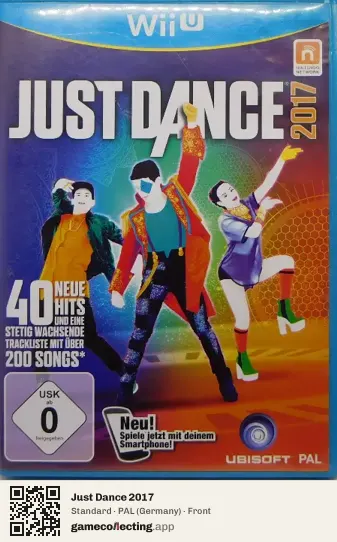 Just Dance 2017 Nintendo Wii U, Germany box front