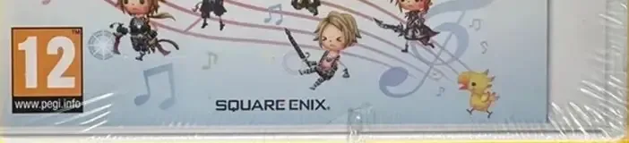 Theatrhythm Final Fantasy, the PEGI square on its front