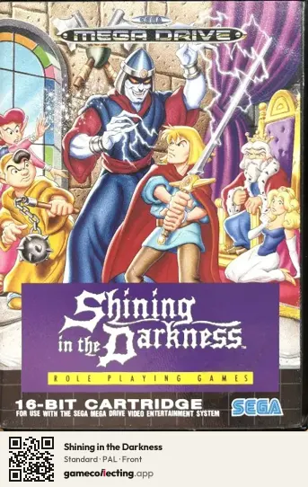 Shining in the Darkness Sega Mega Drive / Genesis, PAL box front