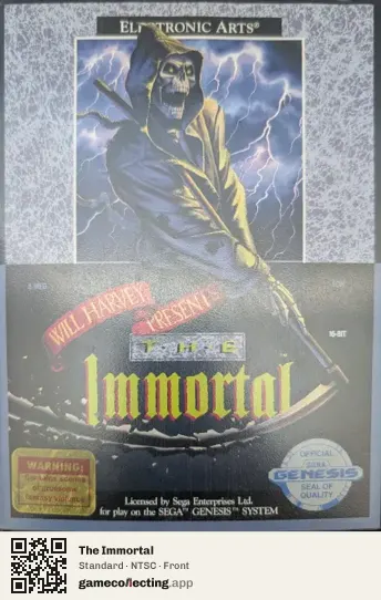 The Immortal Sega Mega Drive / Genesis, NTSC box front