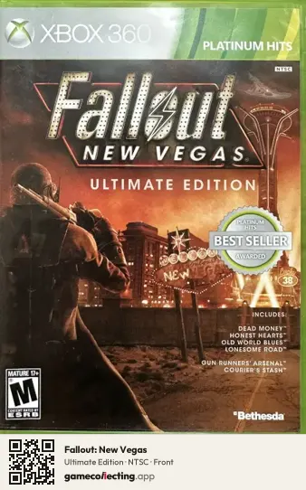 Fallout: New Vegas Xbox 360, NTSC box front
