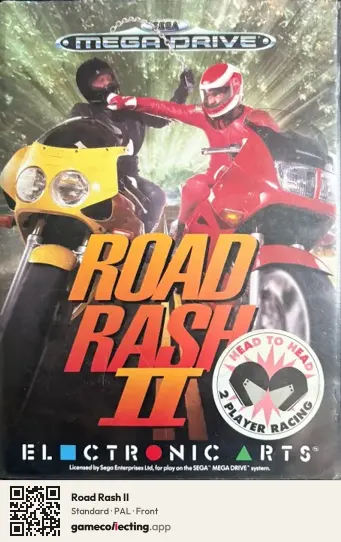 Road Rash II Sega Mega Drive / Genesis, PAL box front